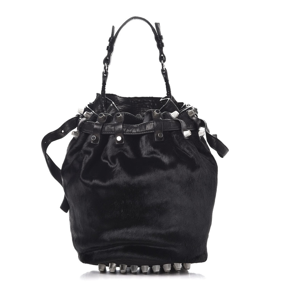 Alexander Wang Diego Pony Hair Bucket Bag EUC